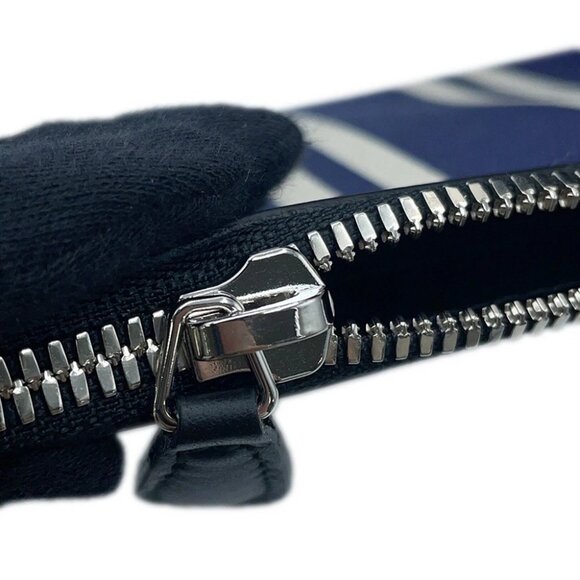 BALENCIAGA Navy Kabas Size S Canvas/Leather Navy 339933 - Picture 12 of 16